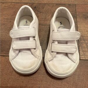 Wonder Nation White Kids Velcro Sneakers